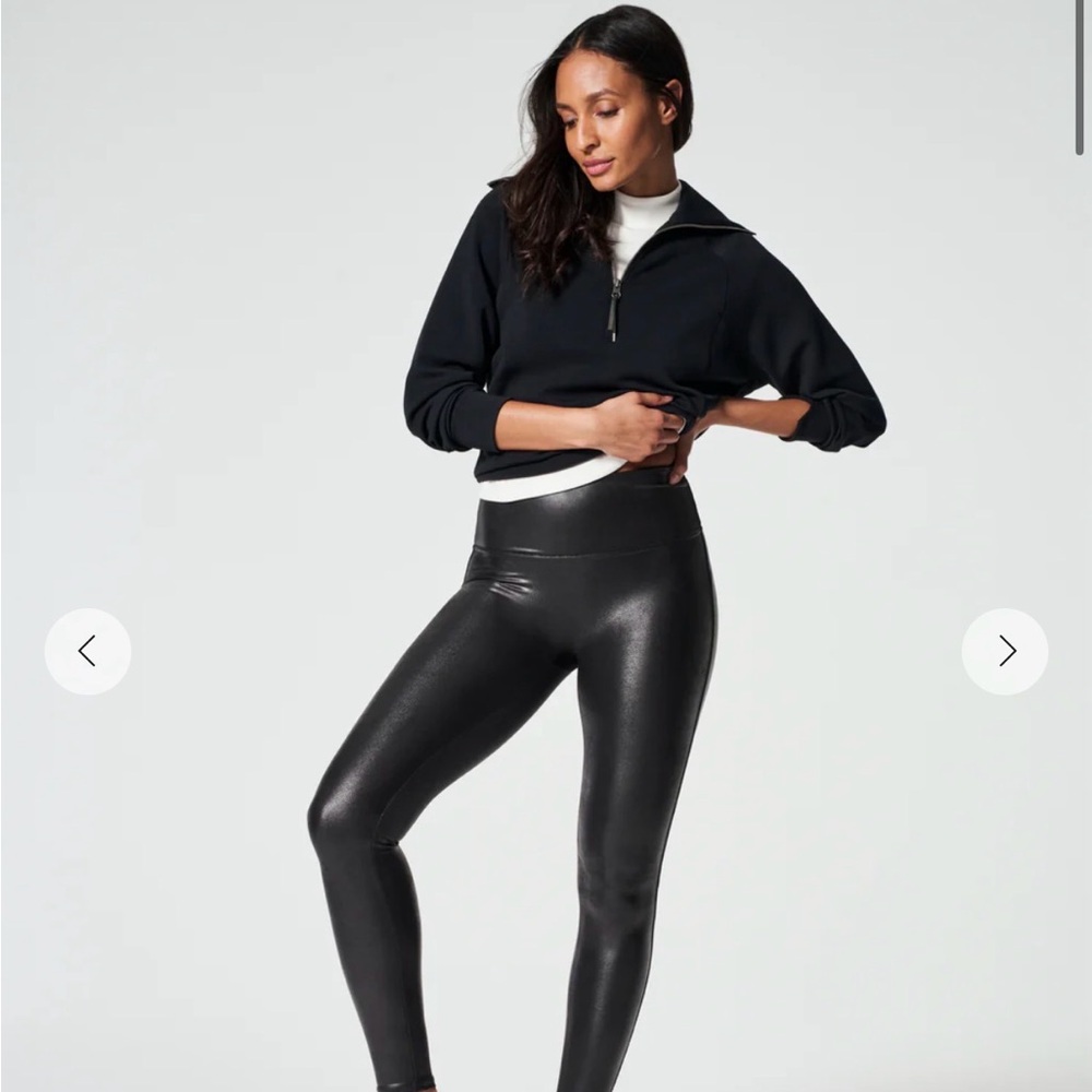Spanx faux leather leggings